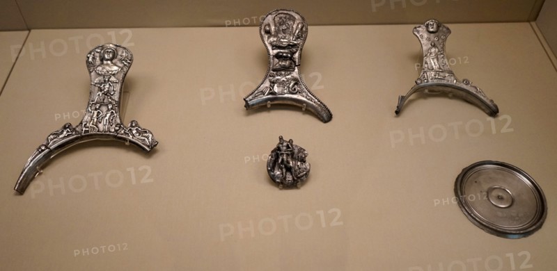Objects from the Roman silver hoard known as the Capheaton treasure