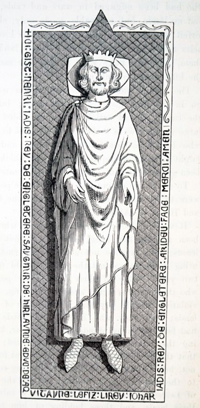 Engraving depicting the tomb of Henry III of England