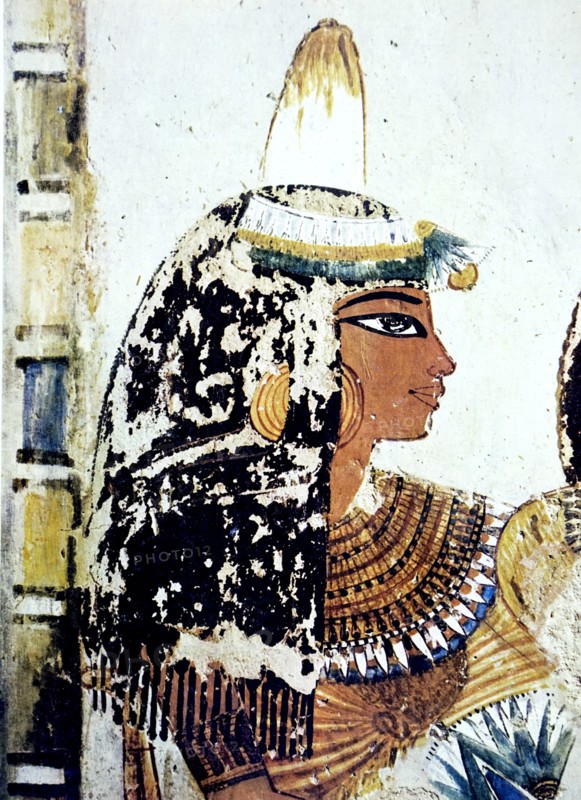Egyptian tomb wall painting