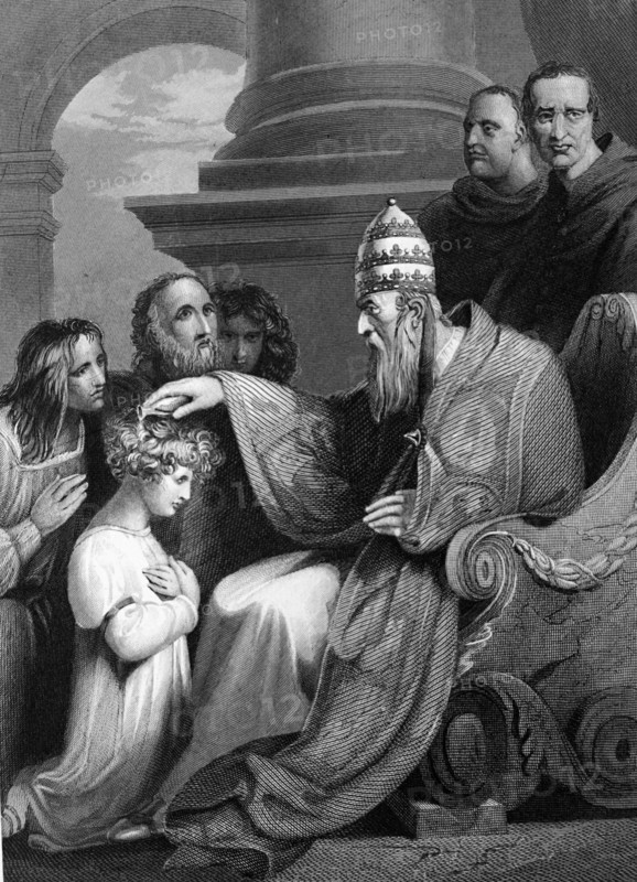 Prince Alfred before Pope Leo III by Richard Westall
