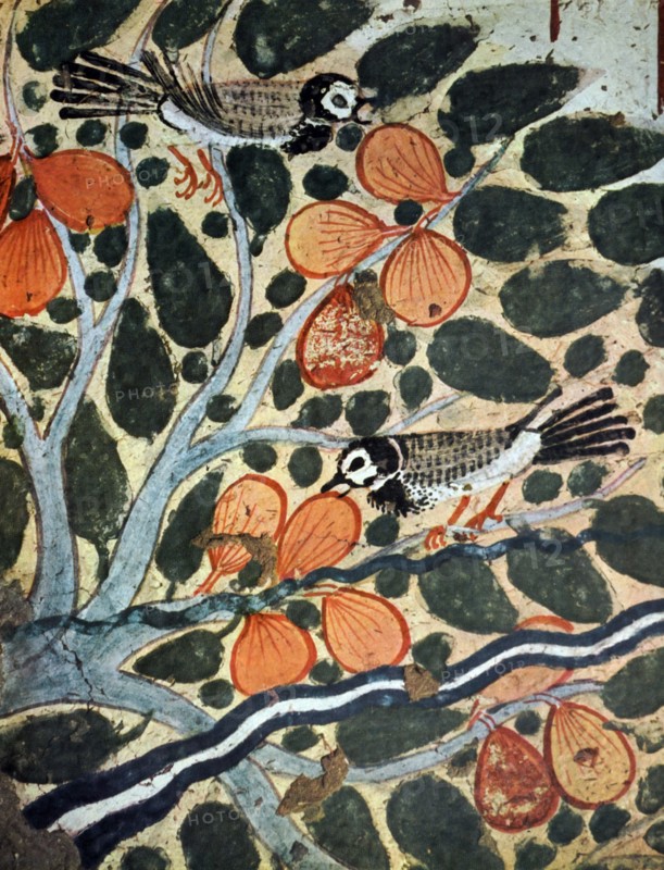 Egyptian tomb wall painting