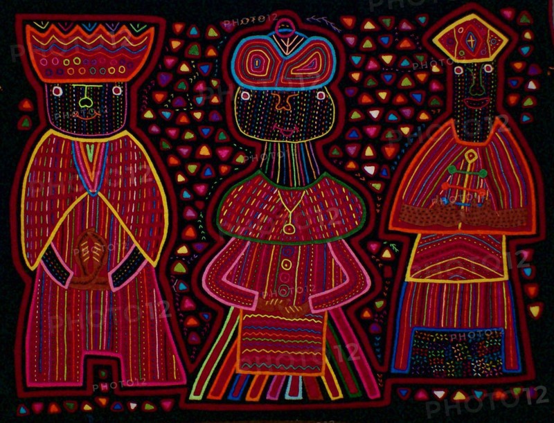 Mola textile by Kuna Indian artist