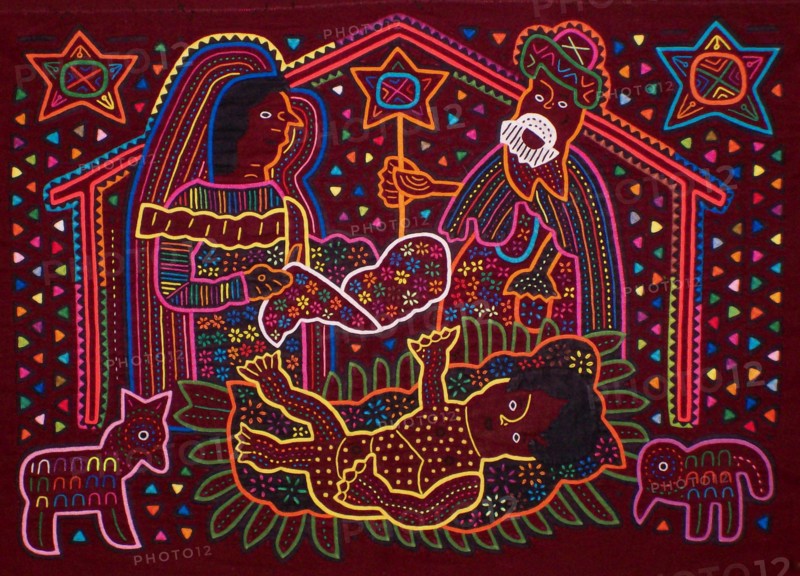 Mola textile by Kuna Indian artist