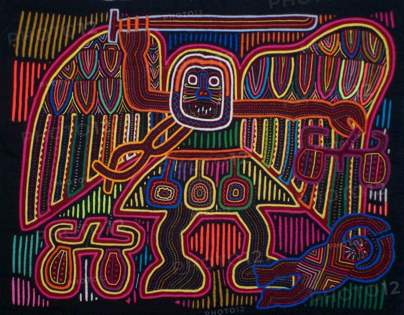 Mola textile by Kuna Indian artist