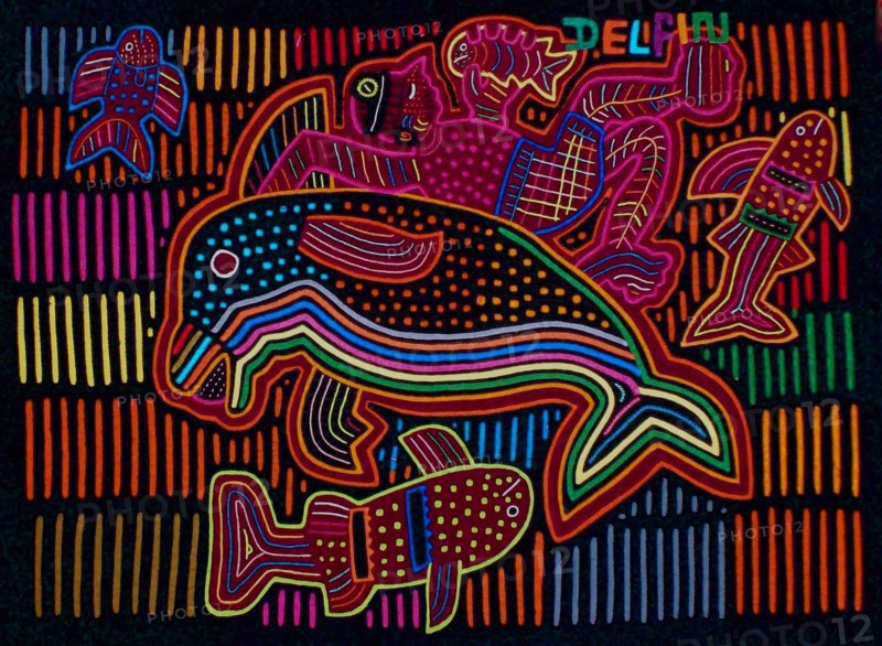 Mola textile by Kuna Indian artist