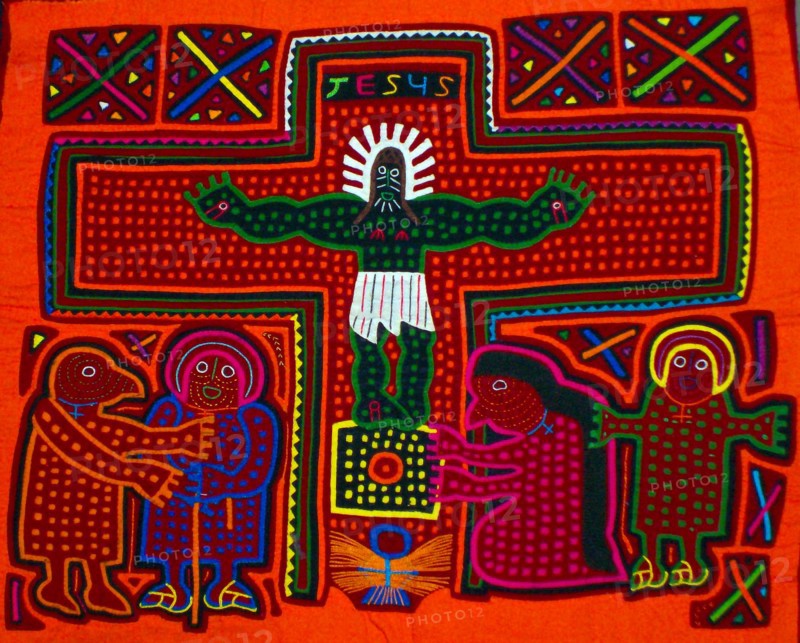 Mola textile by Kuna Indian artist