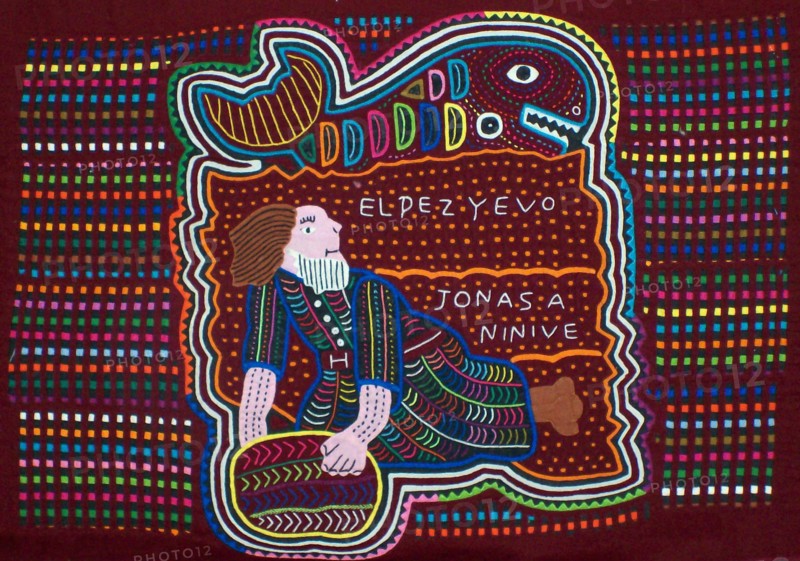 Mola textile by Kuna Indian artist