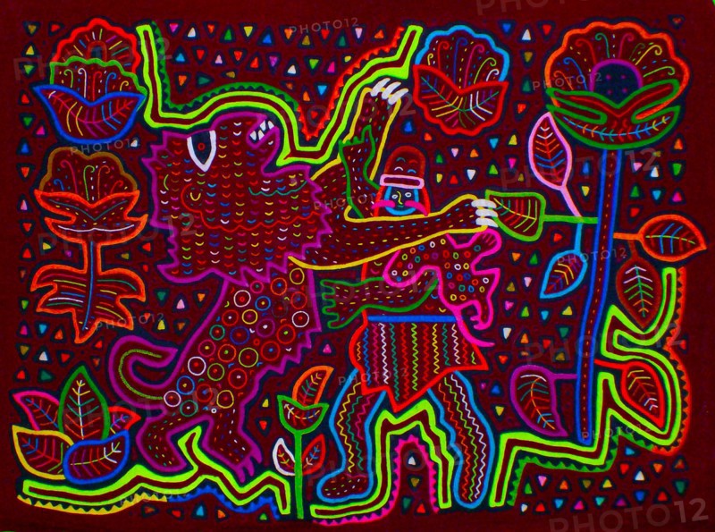 Mola textile by Kuna Indian artist