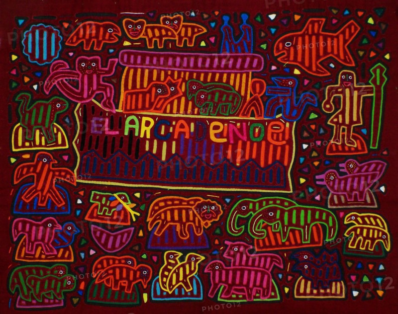 Mola textile by Kuna Indian artist