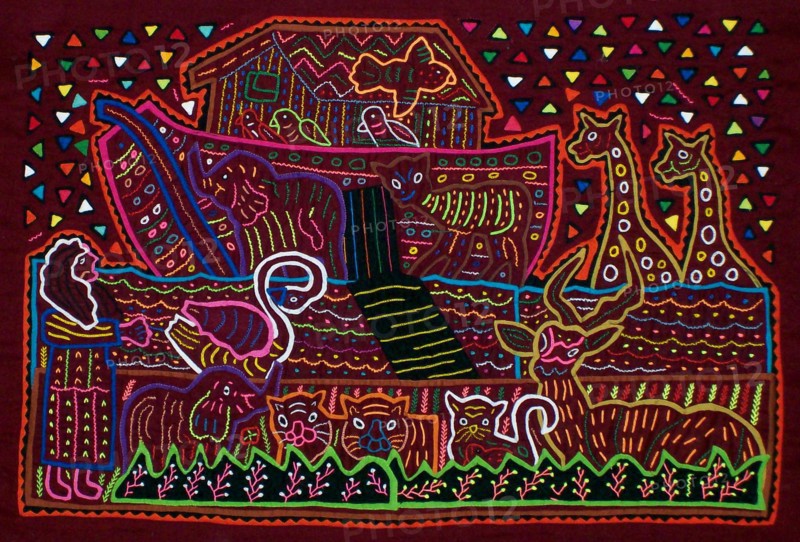 Mola textile by Kuna Indian artist