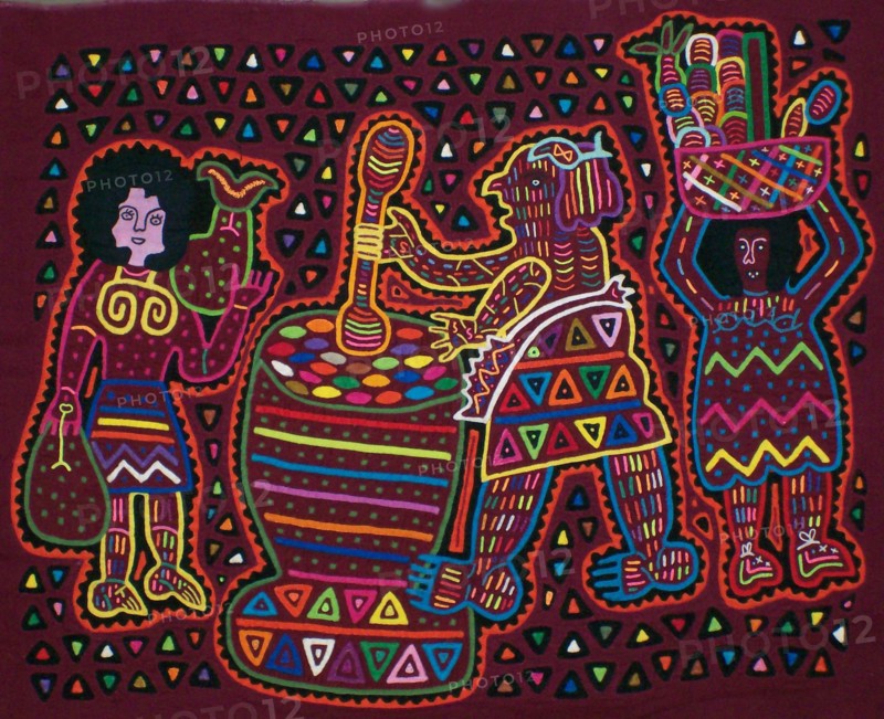 Mola textile by Kuna Indian artist