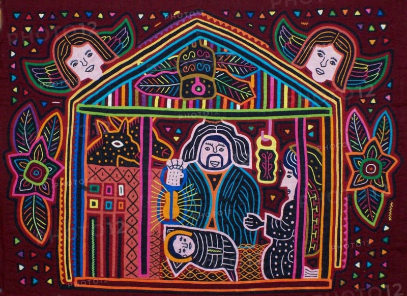Mola textile by Kuna Indian artist