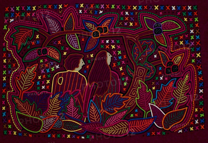 Mola textile by Kuna Indian artist