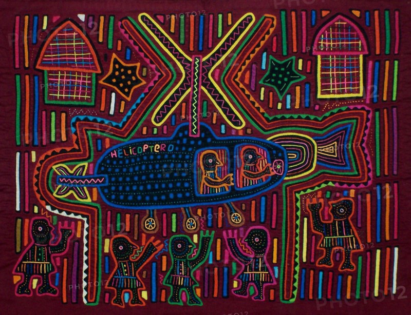 Mola textile by Kuna Indian artist