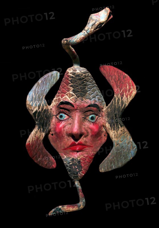Snakehead Mexican folk mask.