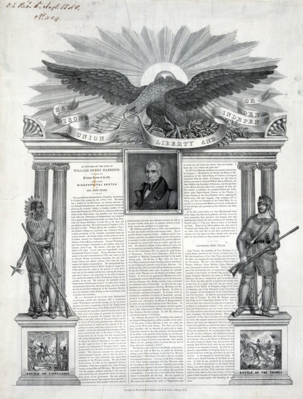 Harrison, union, liberty, and independence