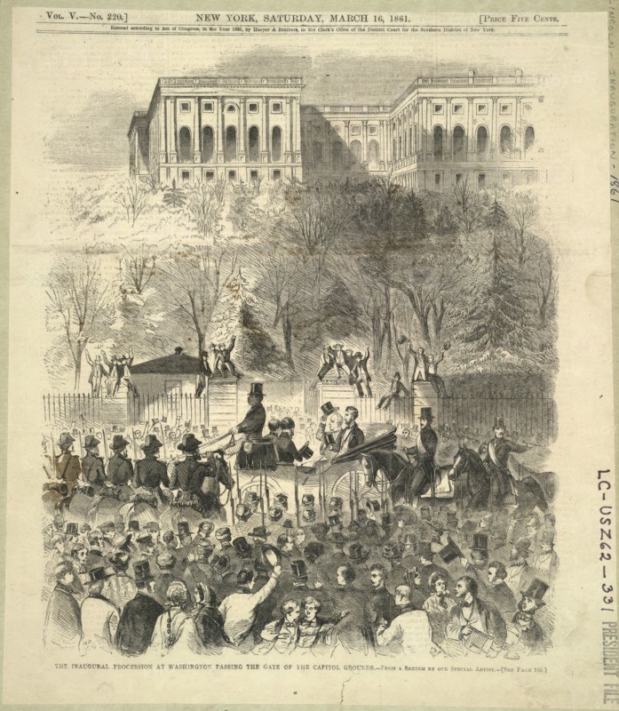 The inaugural procession at Washington