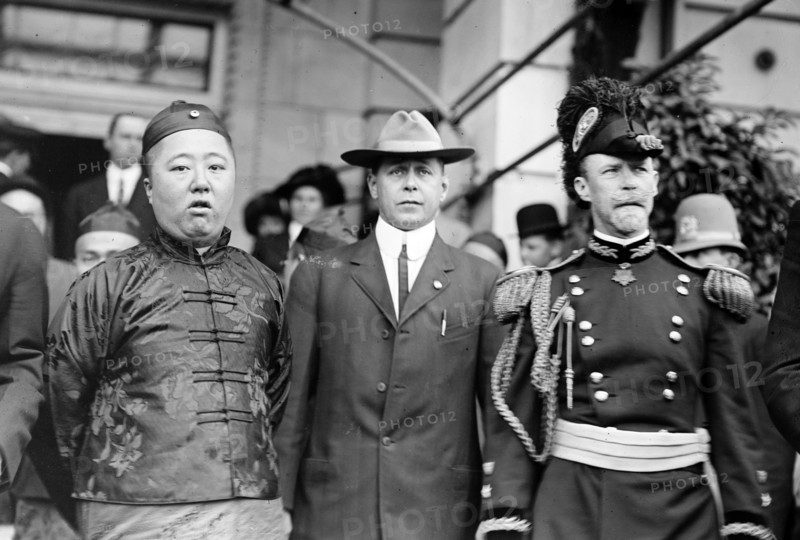 Prince Tsia-Hsun with Secret Service Adjutant Verbeck