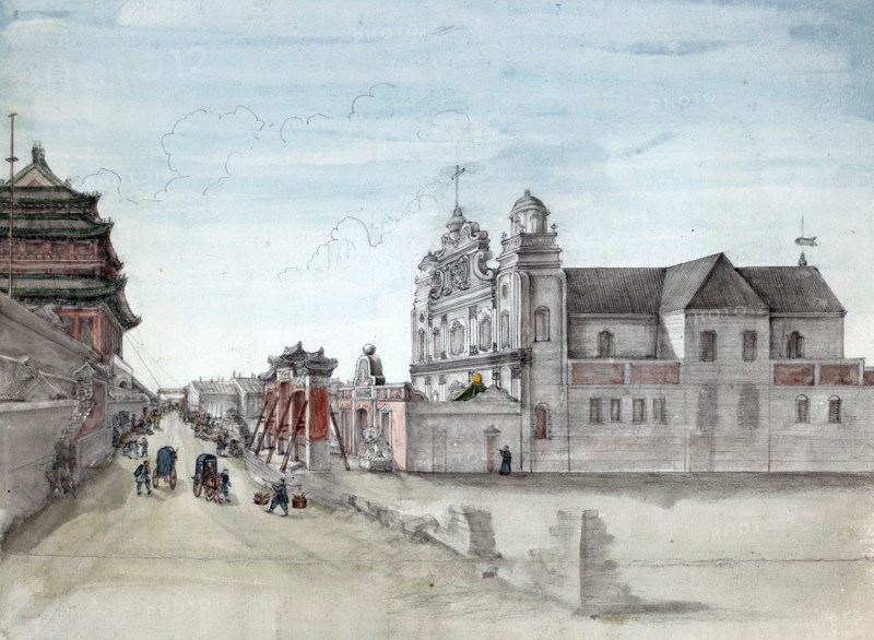 Church in Peking between 1860 and 1900.
