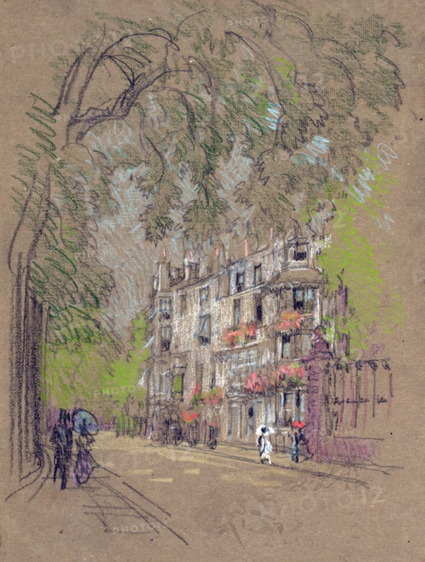 London street; by Joseph Pennell