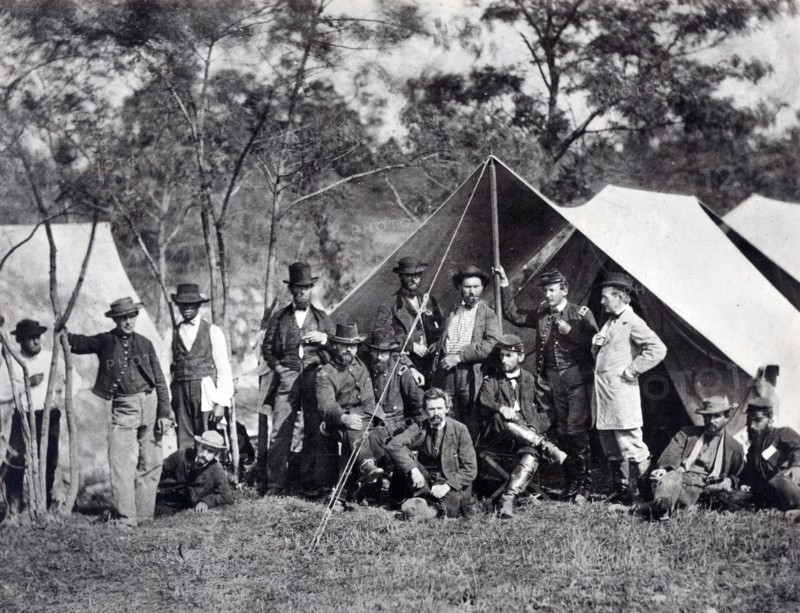 Incidents of the war, group at Secret Service Department Headquarters