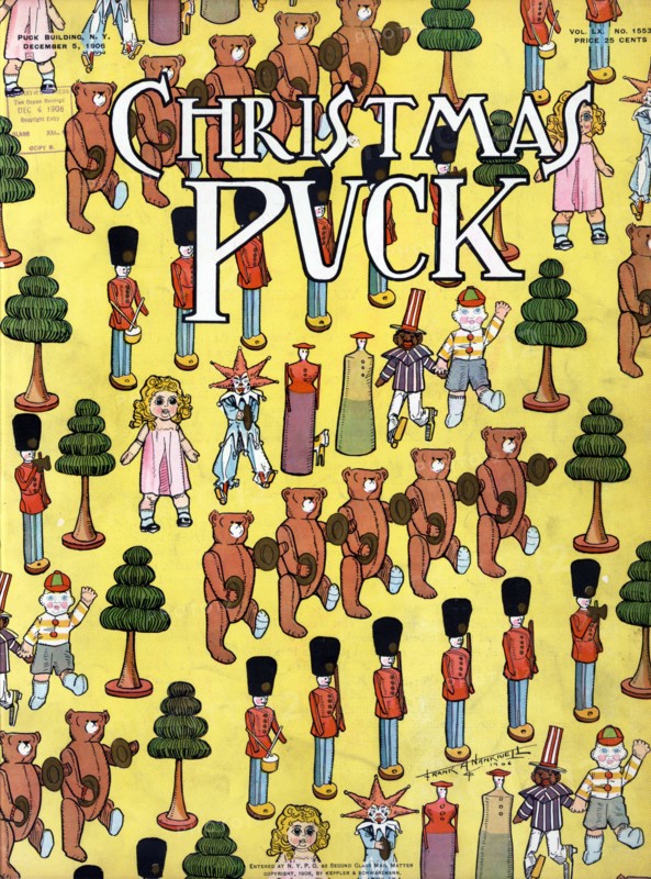 Christmas Puck by Frank A. Nankivell, 1869-1959, artist 1906.