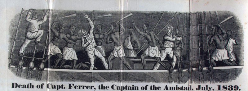 newspaper's depiction of the Revolt on the Amistad