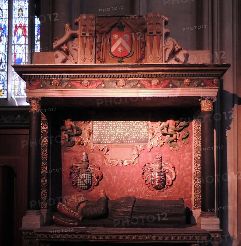 Bristol cathedral in England: Tomb of Dame Joan