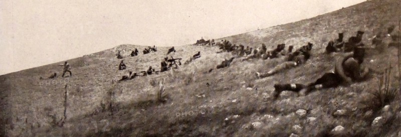 Serbian infantry march 1914
