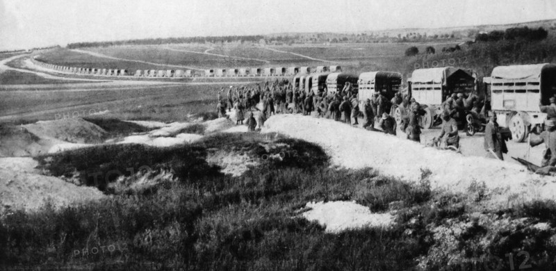 French mechanised division on the road.