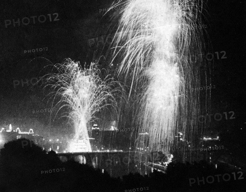 Celebrations in Paris, France, to mark the treaty of Versailles.