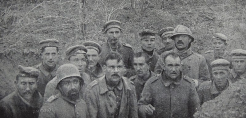 German prisoners of war captured west of the town of Reims.