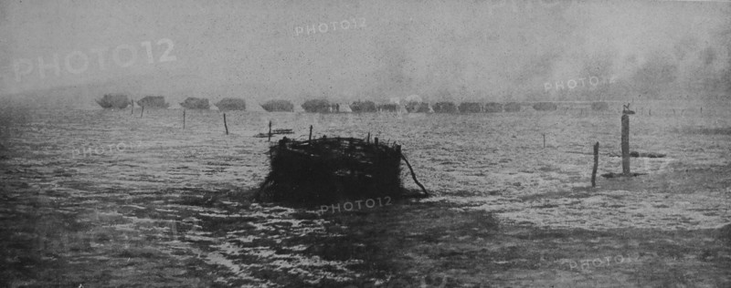 French tanks in formation as they journey to a battlefield.