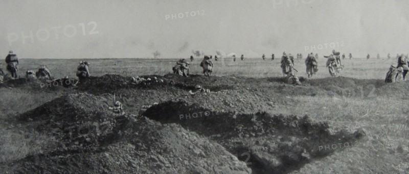 Battalion approaching the front.