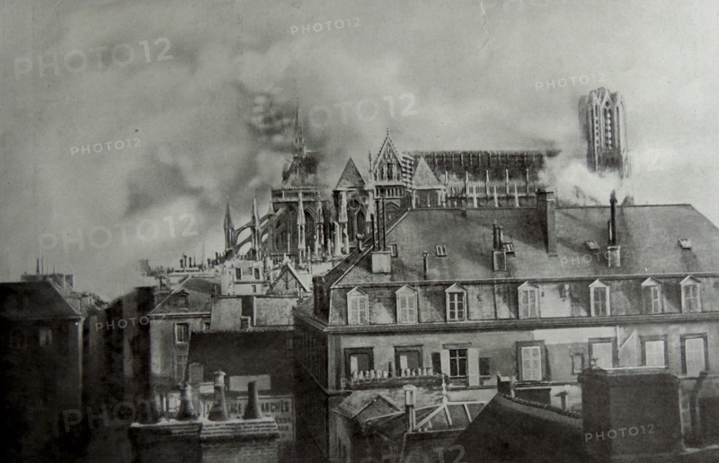 German shellfire during the opening engagements.