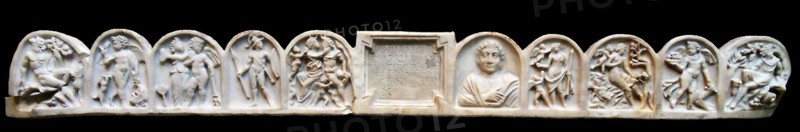 marble sarcophagus with the myth of Selene and endymion