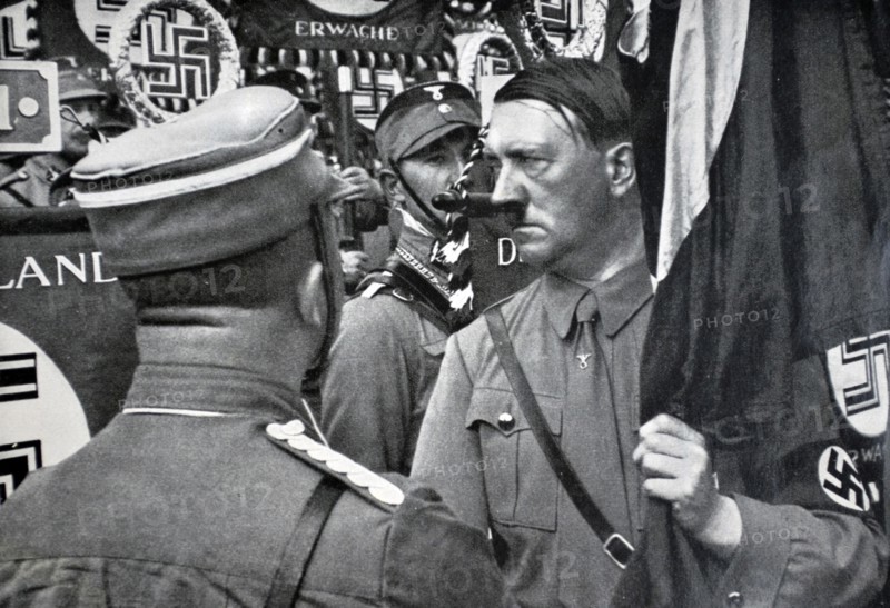 Adolf Hitler, at a Rally