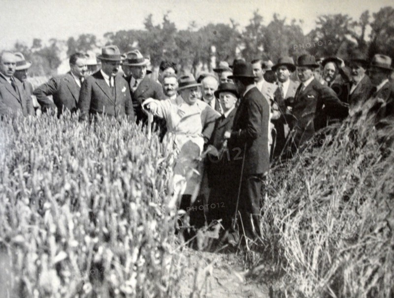 King Victor Emmanuel and Mussolini in the Estate of Castelporziano