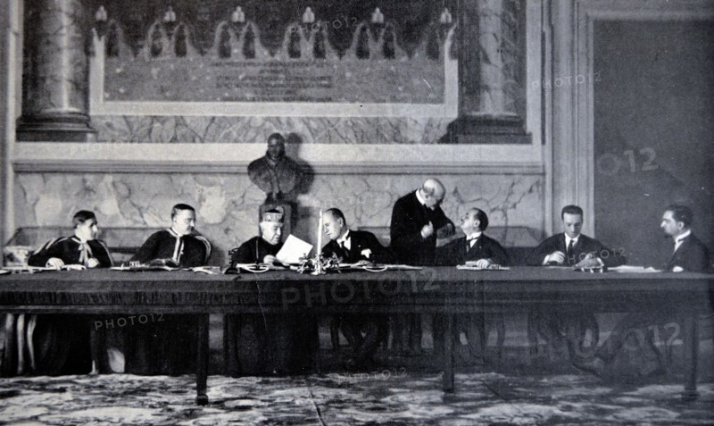 Signing of the 'Treaty of the Lateran.'