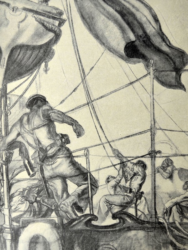 Spanish Civil War: sailors aboard a republican ship
