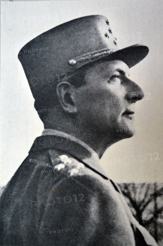 WWII: General de lattre during the liberation of Alsace, France 1944