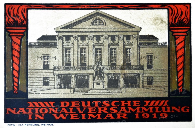 The German national assembly in Weimar in 1919