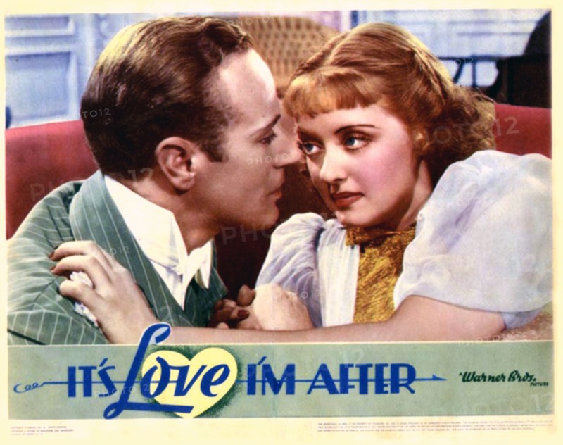 It's Love I'm After' a 1937 American comedy film starring Leslie Howard, Bette Davis