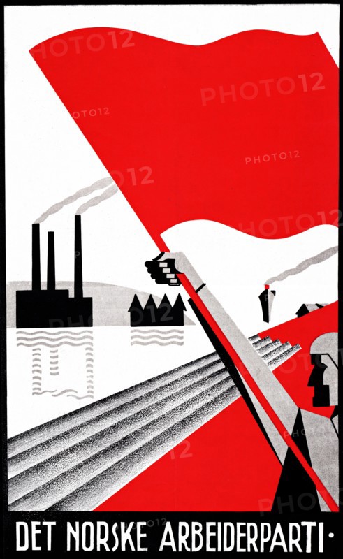Poster of The Norwegian Labour Party, 1937