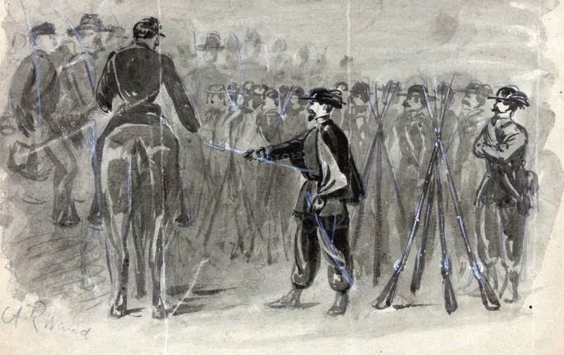Schenks Ohio regiments by Alfred Waud