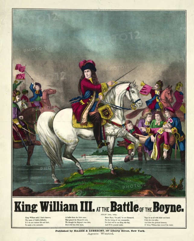 King William III at the battle of the Boyne