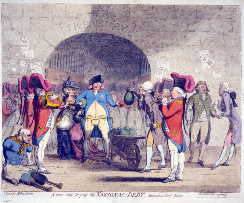 new way to pay the national-debt Caricature by James Gillray