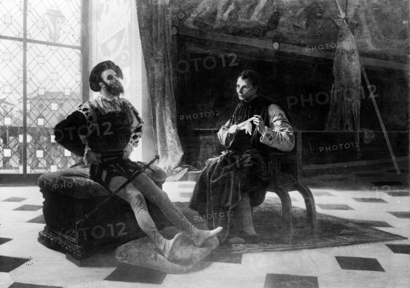 Nobleman Seated with Machiavelli
