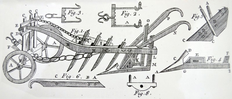 Wheeled Plough with Four Coulters