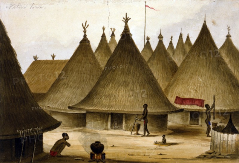 Native village in Liberia